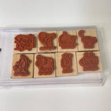 Stampin Up Pun Fun 8 Set Rubber Stamp