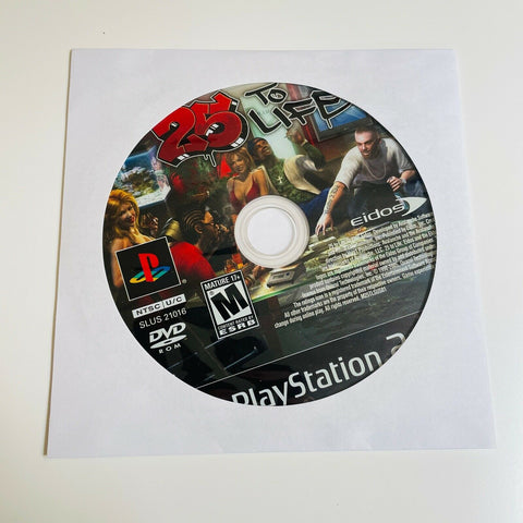 25 to Life (Sony PlayStation 2, 2006) PS2 Disc