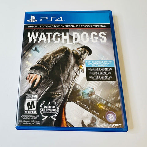 Watch Dogs (Sony PlayStation 4, 2014) CIB, Complete, VG