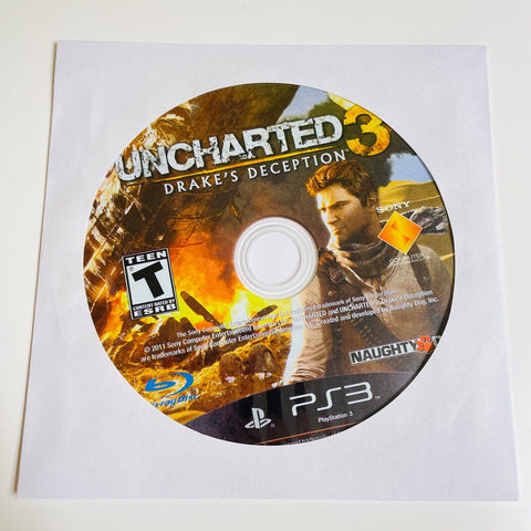 Uncharted 3: Drake's Deception (Sony PlayStation 3, 2011) PS3 Disc