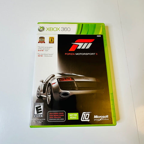 Forza Motorsport 3 (Xbox 360) CIB, Complete with Code, Discs Surfaces Are As New