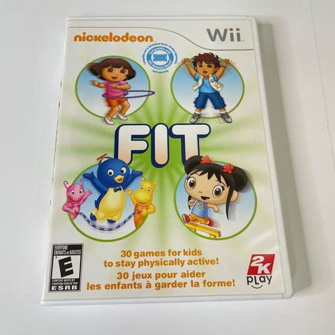 Nickelodeon Fit (Nintendo Wii, 2010) CIB, Complete, Disc Surface Is As New!