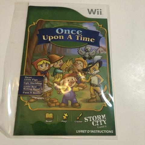 Once Upon a Time (Nintendo Wii, 2010), Manual Only, No Game