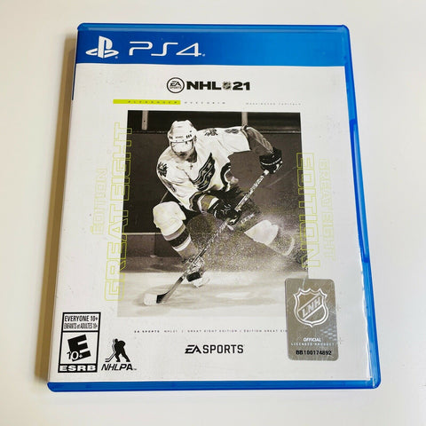 NHL 21 Great Eight Edition (Sony Playstation 4, 2020) CIB, Complete & DLC, VG