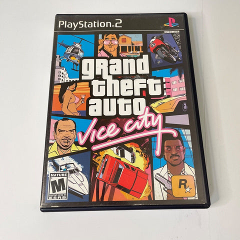 Grand Theft Auto: Vice City (Playstation2, PS2) Disc Surface Is As New!