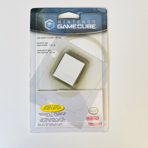 Official Memory Card 1019 Nintendo GameCube Brand New Sealed! Rare!