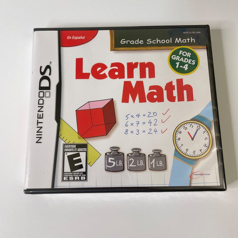 Learn Math: Grade School Math (Nintendo DS, 2009) Brand New Sealed!