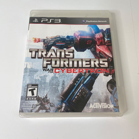 Transformers War for Cybertron - PS3 (Sony PlayStation 3) CIB, Complete