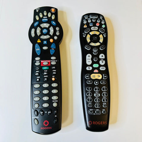 2 x Rogers Cable Universal Remote Control Cisco Untested , Light turn on