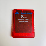 Sony PlayStation 2 PS2 8MB Memory Card - Red  SCPH-10020