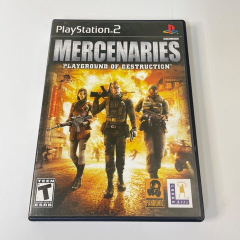 Mercenaries Playground of Destruction PS2 (Sony PlayStation 2)CIB, Complete, VG