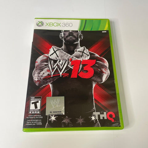WWE '13 (Microsoft Xbox 360, 2012) CIB, Complete, VG Disc Surface Is As New!