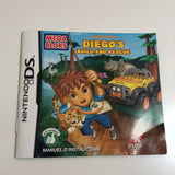 Mega Bloks: Diego's Build and Rescue (Nintendo DS, 2010) Manual Only, No Game