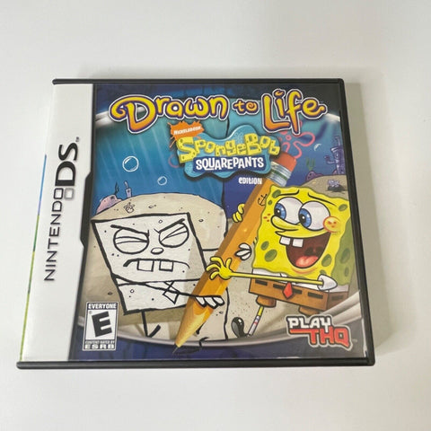 Drawn to Life - SpongeBob SquarePants Edition (Nintendo DS, 2008) CIB, As New!