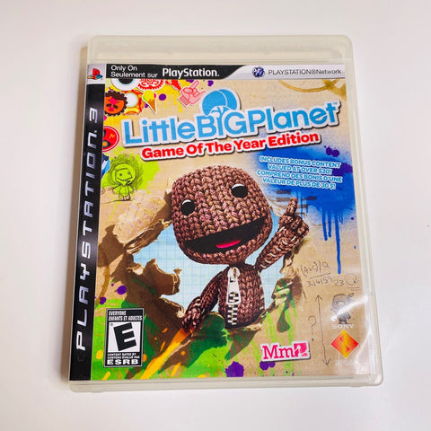 LittleBigPlanet Game of the Year (Sony PlayStation 3 PS3) CIB, Complete, VG