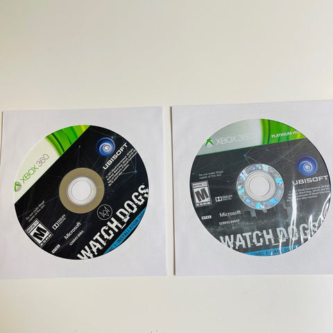 Watch Dogs (Microsoft Xbox 360, 2014) Disc 1&2, Disc Surface Is As New!