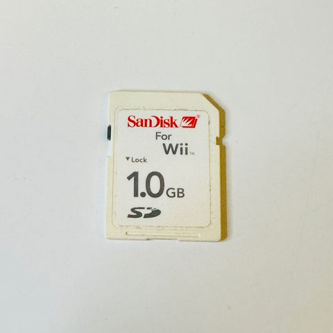 Official Nintendo Branded Sandisk 1GB SD Memory Card For Wii