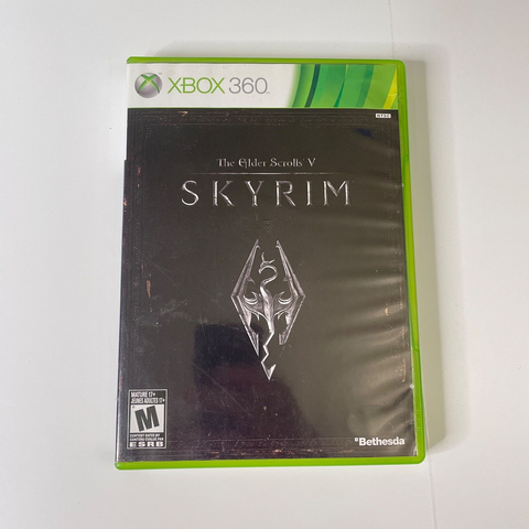 The Elder Scrolls V: Skyrim (Xbox 360) CIB, Complete with Map, Disc is Mint!