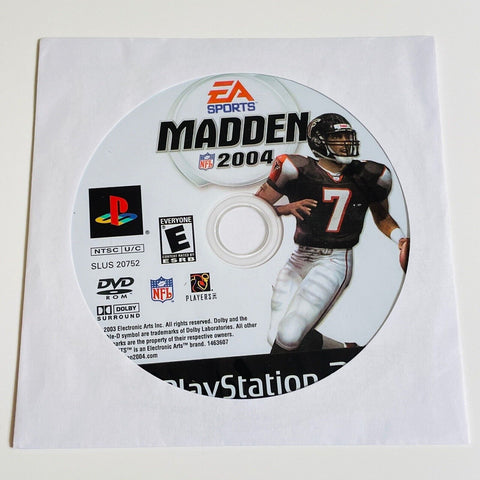 Madden NFL 2004 (Sony PlayStation 2, 2003)  PS2 Disc Surface Is As New!