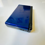 Nintendo DS Lite Dark Blue Model UGS-001 w Stylus & AC Adapter Tested Read Desc