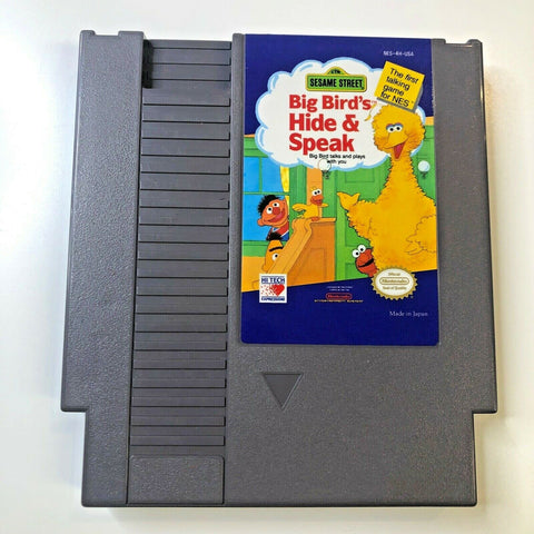 Nintendo NES Big Bird's Hide And Speak, Cart