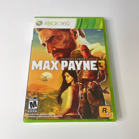 Max Payne 3 (Microsoft Xbox 360) CIB, Complete, Disc Surface Is As New!