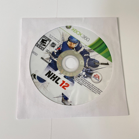 NHL 12 (Microsoft Xbox 360, 2011) Disc Surface Is As New!