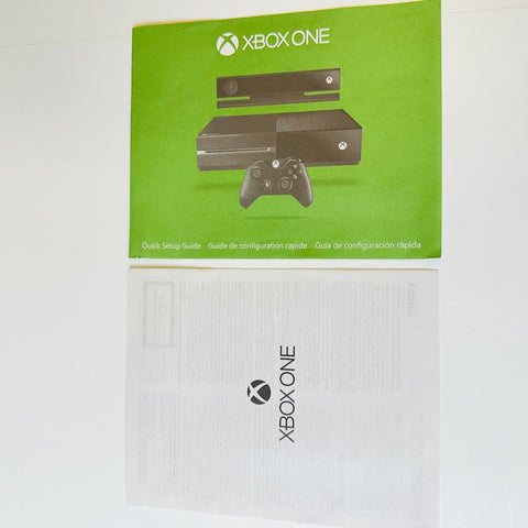 Microsoft Xbox One with Kinect Quick Setup Guide Brochure Manual
