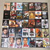 Lot of 35 DVD Movies , Great Titles, Troy, Braveheart, Inglorious Bastards etc