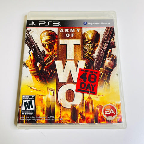 Army of Two: The 40th Day (Sony PlayStation 3, 2010) PS3, CIB, Complete, VG