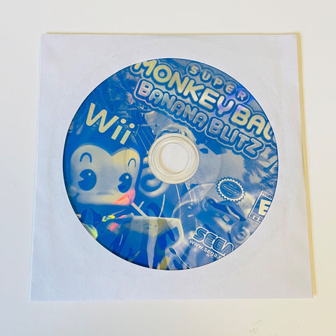 Super Monkey Ball: Banana Blitz (Nintendo Wii, 2006) Disc Surface Is As New!