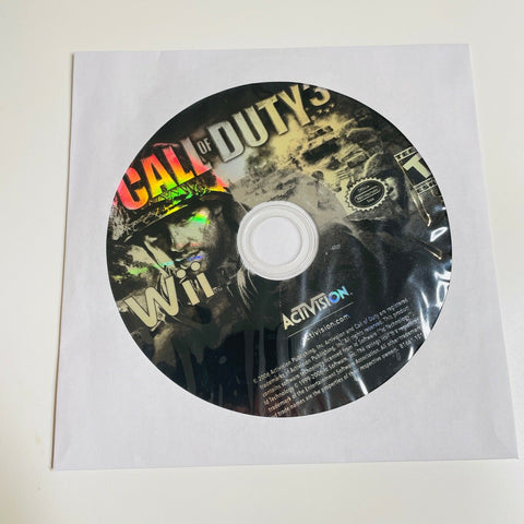 Call of Duty 3 (Nintendo Wii, 2006) Disc