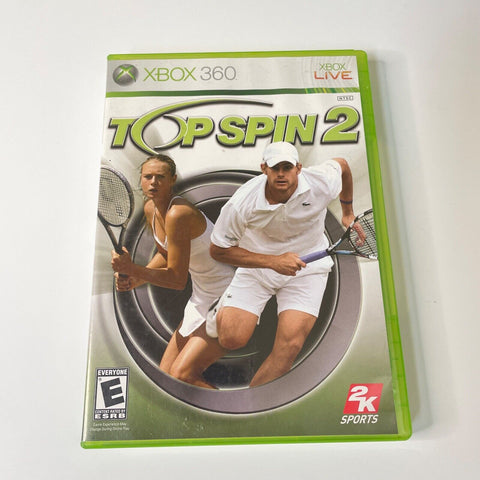 Top Spin 2 (Microsoft Xbox 360) CIB, Complete, VG Disc Surface Is As New!