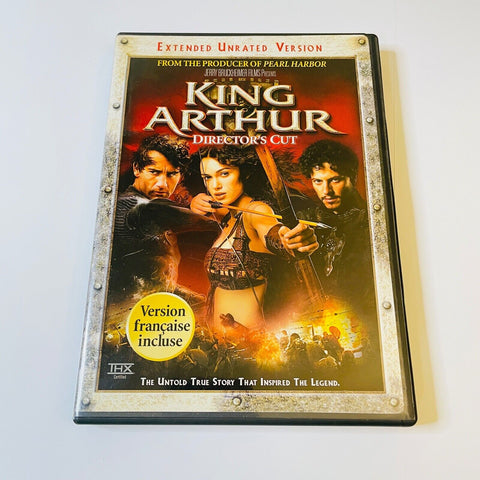 King Arthur (DVD, 2008, Extended Unrated Directors Cut) VG