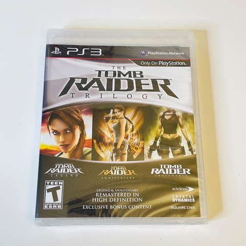 Tomb Raider Trilogy PlayStation 3 PS3 - Black Label, Brand New Sealed!