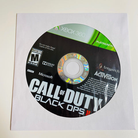 Call of Duty: Black Ops II 2  Microsoft Xbox 360, 2012, Disc Surface Is As New!