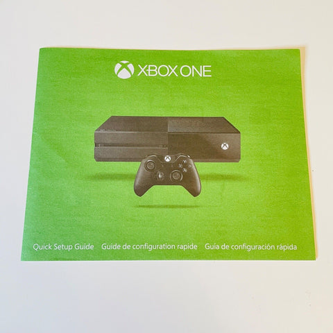Microsoft Xbox One Quick Setup Guide Brochure