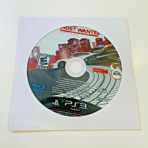 Need for Speed: Most Wanted (Sony PlayStation 3, 2012) PS3, Disc