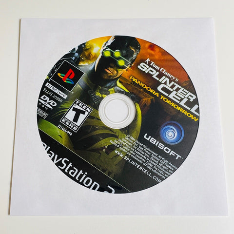 Tom Clancy’a Splinter Cell Pandora Tomorrow PlayStation 2 PS2, Disc Nearly Mint!