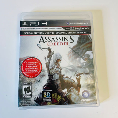 Assassin's Creed III (Sony PlayStation 3, 2012) PS3 Case & Manual Only, No Game