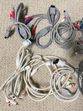 Lot of 11 For Nintendo Wii Video AV Component Cables