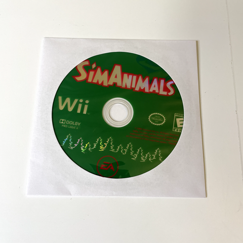SimAnimals Sim Animals (Nintendo Wii, 2009) Disc Surface Is As New!