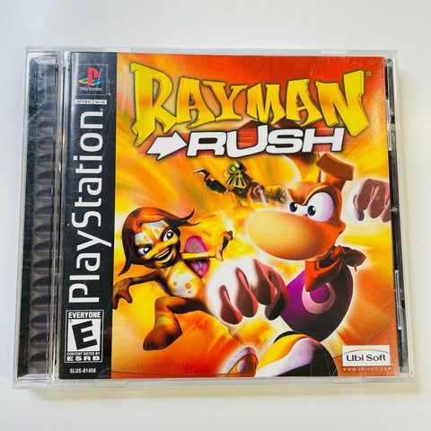 Sony Playstation PS1 Rayman Rush Video Game Ubi Soft 2002,CIB, Complete, VG