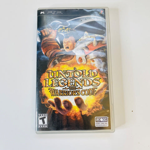 Untold Legends: The Warrior's Code (Sony PSP, 2006)Case and Manual Only, No Game