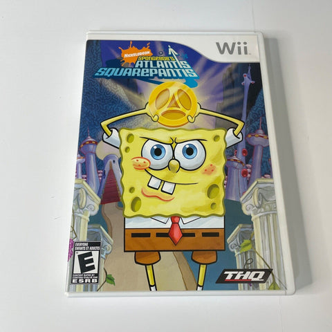 Spongebob's Atlantis Squarepantis Wii, CIB, Complete, Disc Surface Is As New!