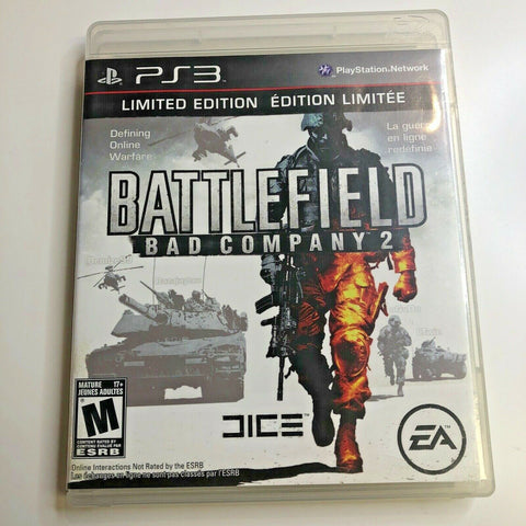 Battlefield: Bad Company 2 - Limited Edition (Sony PlayStation 3, PS3 2010) CIB
