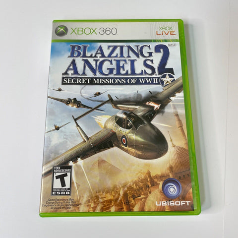 Blazing Angels 2: Secret Missions of WWII (Microsoft Xbox 360) CIB, Complete, VG