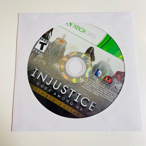 Injustice: Gods Among Us Ultimate Edition Microsoft Xbox 360 Disc Surface as New