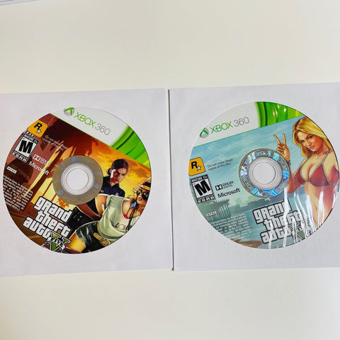 Grand Theft Auto V Five (Microsoft Xbox 360, 2013) Discs Surface are As New!