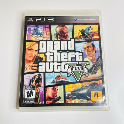 Grand Theft Auto V (PlayStation 3, PS3 2013) CIB, Complete, VG with Map